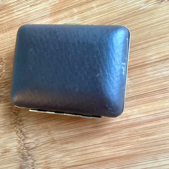 Vtg Bulova Travel Alarm Clock Wind-Up Gold/Brown Leather Case Tested/Works Japan - Picture 12 of 16